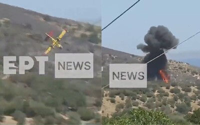 VIDEO: V Grécku sa zrútilo záchranné lietadlo s dvoma osobami na palube. Pomáhalo pri hasení lesných požiarov