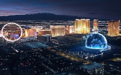VIDEO: V Las Vegas vyrástla okrúhla futuristická stavba pokrytá LED svetlami. Ponúka fantastické svetelné divadlo