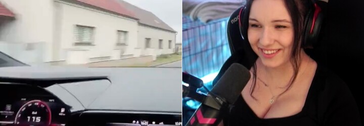 VIDEO: Známa česká streamerka sa nakrúcala pri tom, ako sa v obci rútila šialenou rýchlosťou. Jazdou ohrozovala ľudí na zástavke
