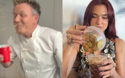 VIDEO: „Zničíš si hlasivky, nepij to!“ Gordon Ramsay vyzkoušel nový recept zpěvačky Dua Lipy