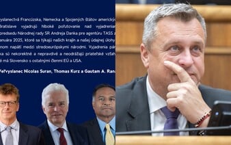 Veľvyslanci USA, Francúzska a Nemecka kritizujú Danka za jeho výroky o západe: Sú nepravdivé a neodrážajú priateľské vzťahy