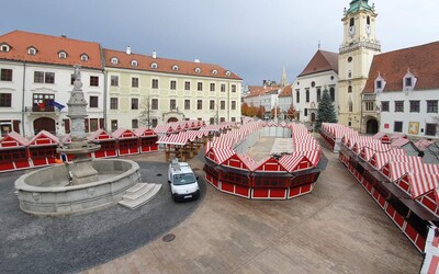 Vianočné trhy v Bratislave nebudú ani na Hlavnom námestí. Situáciu skomplikoval nový covid automat
