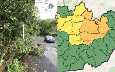 Víchrica na Slovensku nepoľavuje. SHMÚ vydal výstrahy druhého stupňa pre tieto okresy