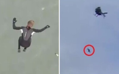 VIDEO: Z výšky 40 metrů skočil do moře. Na chvíli zůstal v bezvědomí