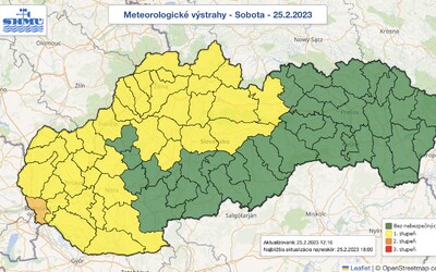 Víkend na Slovensku skomplikuje silný vietor, snehové záveje či povodne. Meteorológovia vydali výstrahu