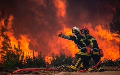 Ve Francii a Portugalsku vypukly nové lesní požáry. Teploty by měly vyšplhat nad 40 stupňů