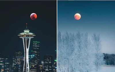 Z nádherných fotek krvavého Měsíce ti půjde hlava kolem. Červené zatmění se událo naposled v této dekádě