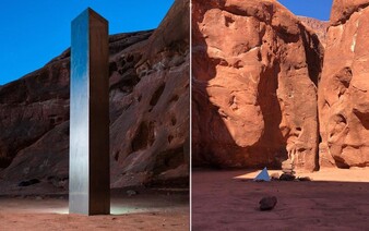 Záhadný kovový monolit, ktorý našli uprostred púšte, niekto potajomky odstránil. Nikto nevie, ako sa tam dostal, ani ako zmizol