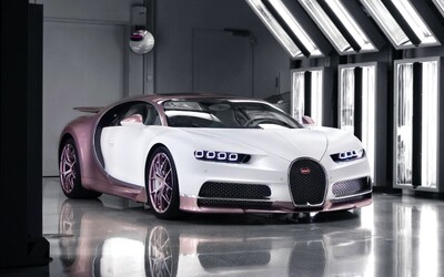 Zákazník dal svojej žene na Valentína vyrobiť Bugatti Chiron v špecifickej ružovo-bielej kombinácii