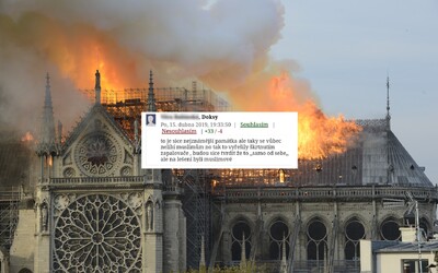 Zapálili ji muslimové, místo ní postaví mešitu. Vítejte ve válce, píši Češi k požáru Notre-Dame
