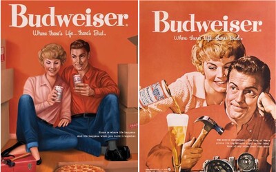 Ženy nie sú povinné nalievať mužovi pivo. Budweiser modernizuje staré sexistické reklamy