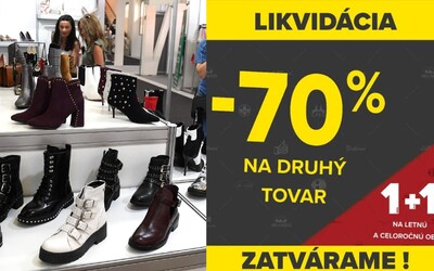 Známa predajňa s obuvou na Slovensku zatvára svoje predajne. Zákazníkom v týchto mestách ponúka veľké zľavy