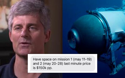 Známý miliardář odmítl zlevněné lístky na palubu ponorky Titan. Majitel OceanGate ho lákal na bezvadnou bezpečnost