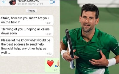 Známý ukrajinský tenista opustil rodinu, aby mohl bránit svou vlast. Novak Djoković mu poslal dojemný vzkaz a podal pomocnou ruku