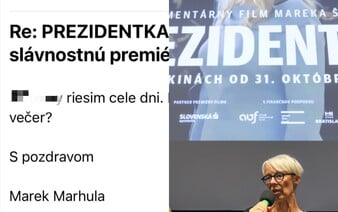 Zverejnili vulgárnu komunikáciu zamestnanca STVR s tvorcami filmu Prezidentka. Oficiálnu pozvánku na premietanie odmietol svojsky