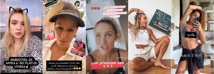Vojna medzi slovenskými influencermi: „Vodu kážete, víno pijete,“ odkazujú si. Môže za to masívna kampaň About You