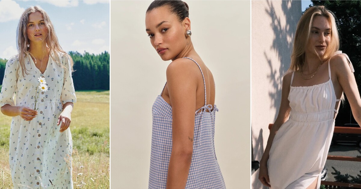 TOP 10 fresh šatů na léto 2025. Tyto kousky jsou kvalitní a udržitelné zároveň