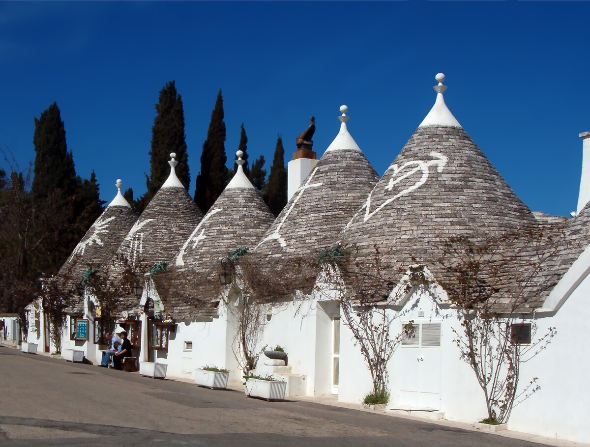 5. Alberobello, Itálie.