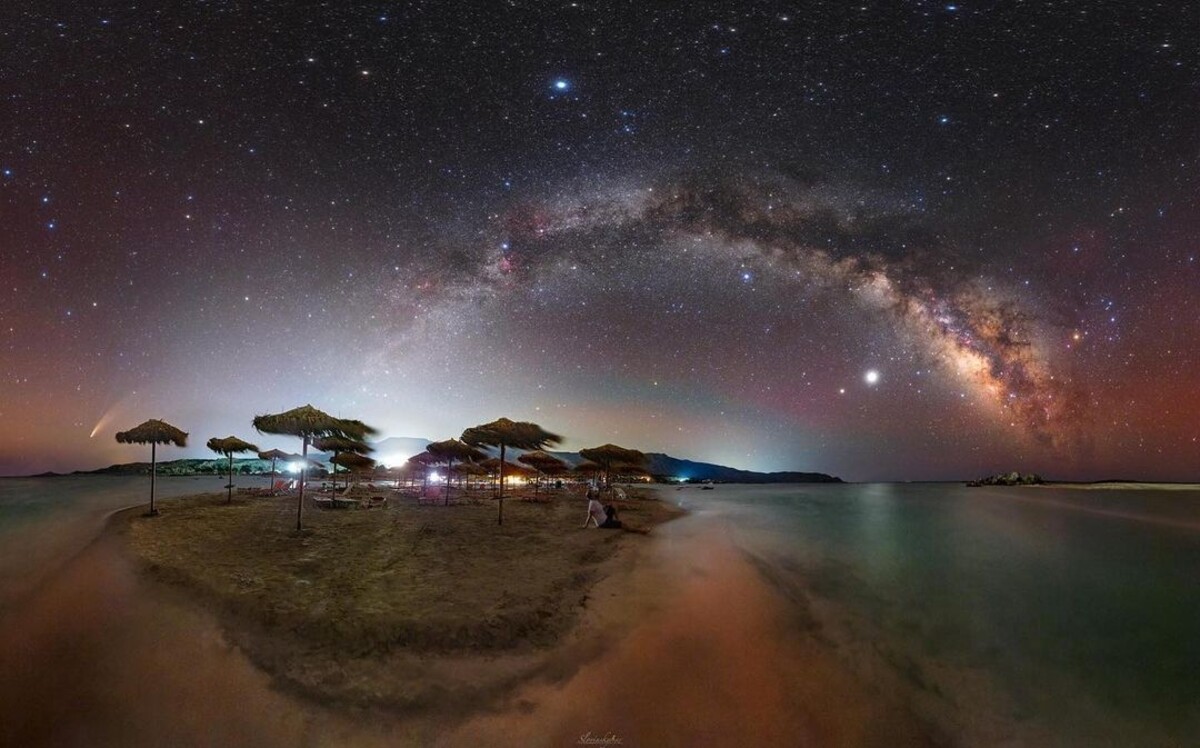 Fotografia, ktorú Tomáš vytvoril na pláži na ostrove Kréta v Grécku. 