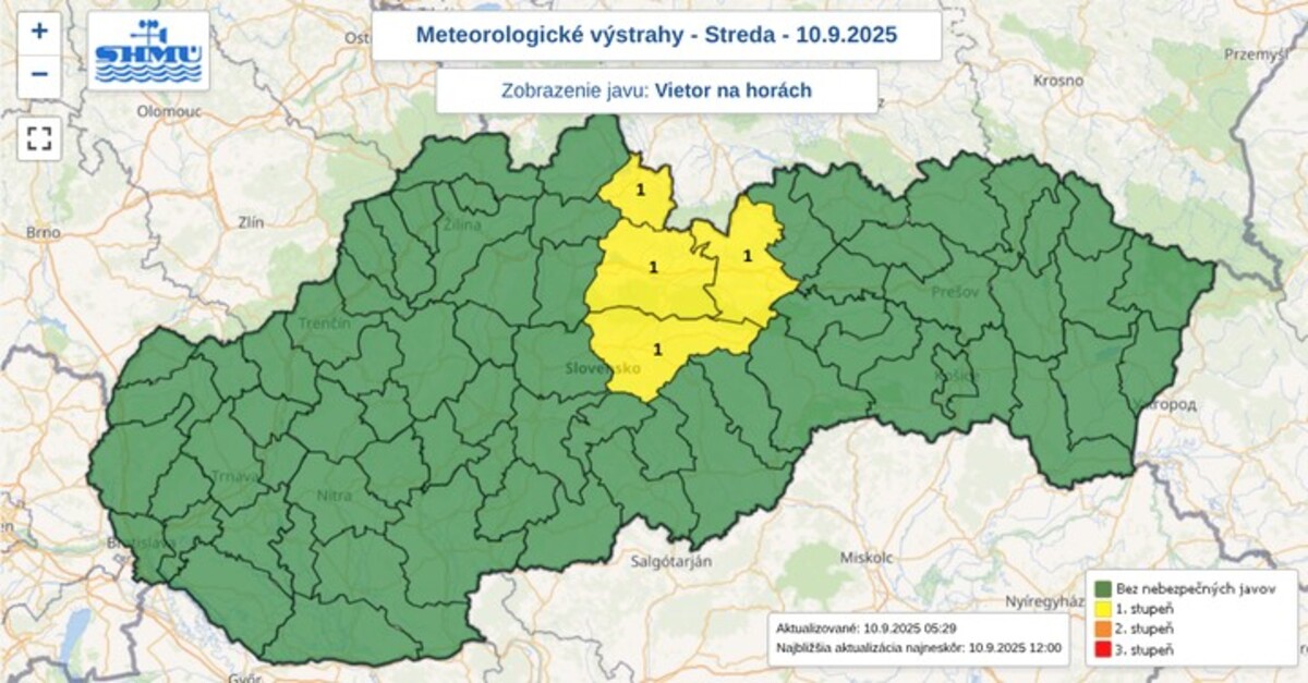 shmu, počasie