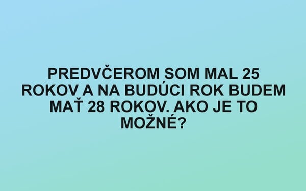 Aká je odpoveď na túto hádanku? 