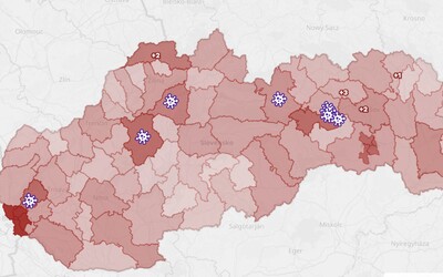 MAPA: Odtiaľto pochádzajú noví nakazení koronavírusom. Väčšina je z východného Slovenska.