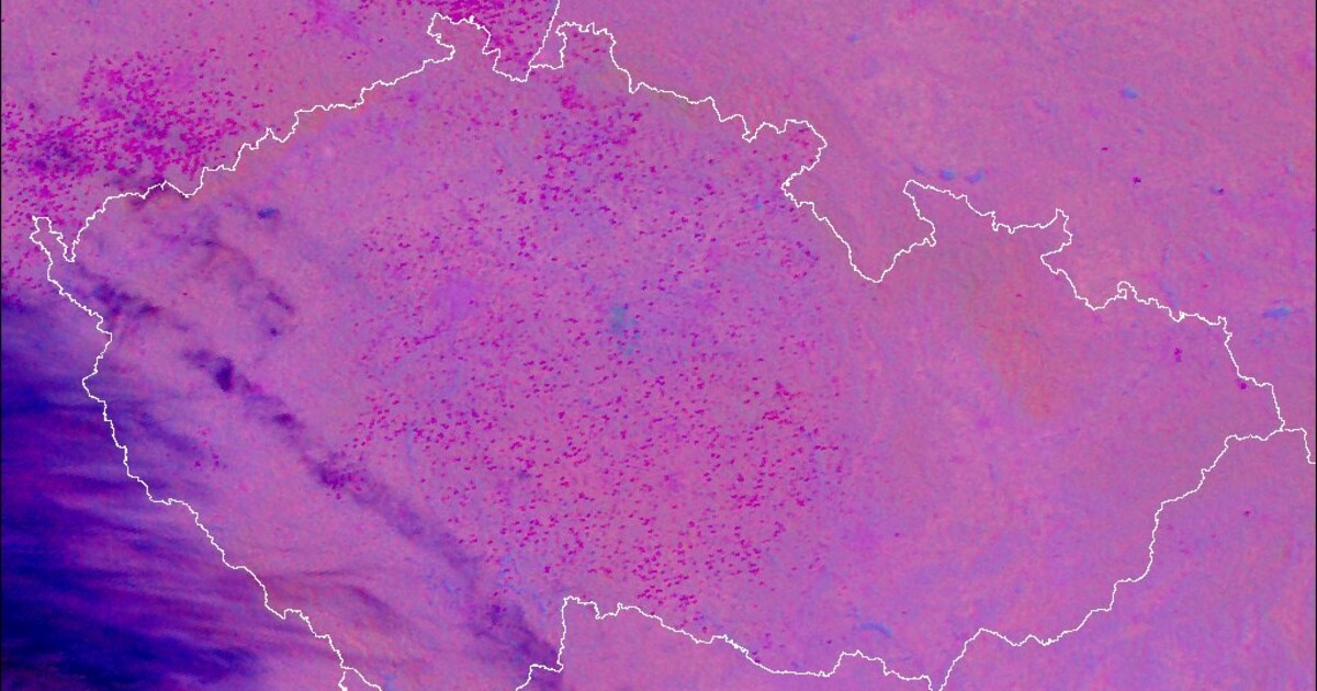 Záběr z vesmíru: Takhle vypadalo české pálení čarodějnic z kosmické perspektivy
