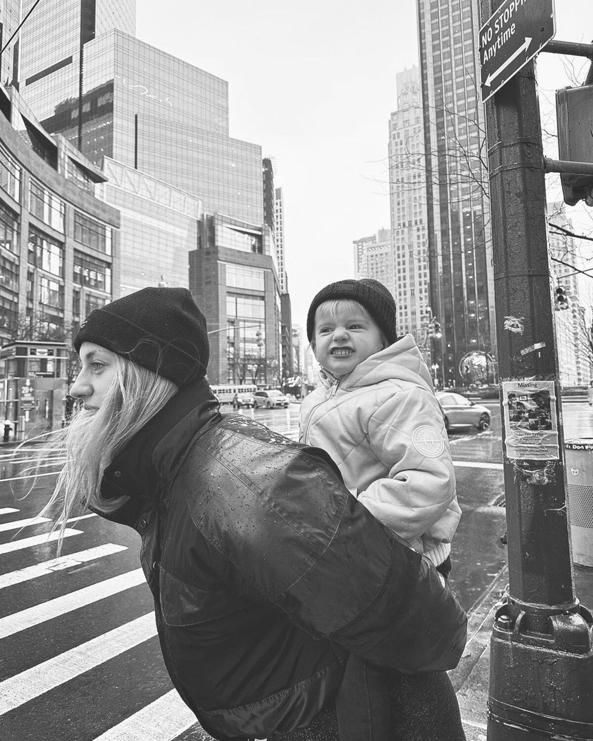 Natália s dcérou Zunou v uliciach New Yorku, ktorý s Martinom Valihorom navštevujú pravidelne.