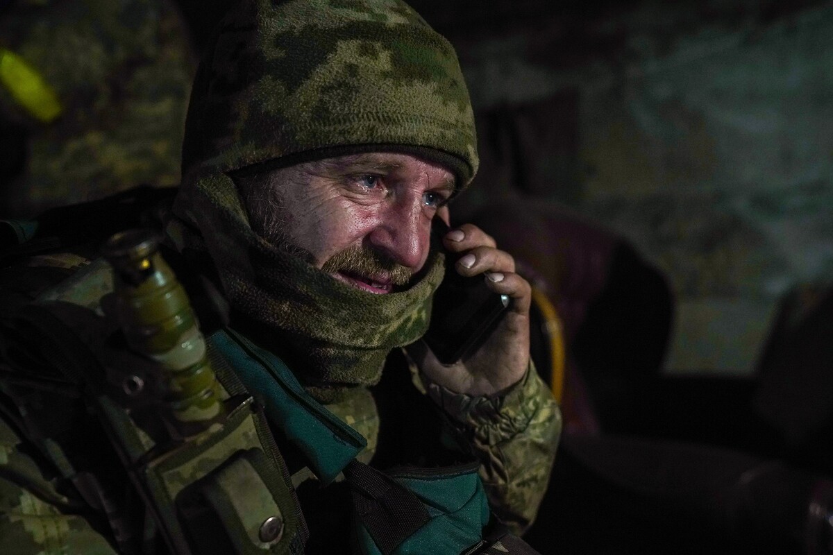ukrajina voják pláč bachmut
