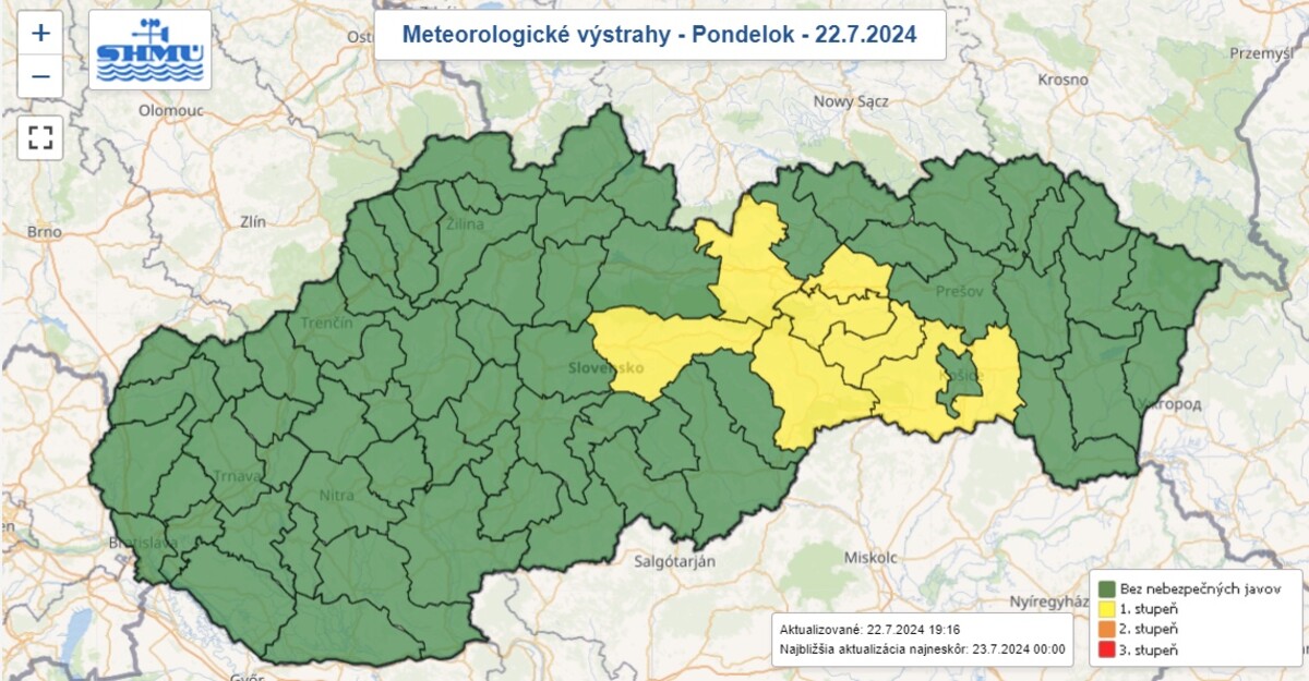 počasie mapa