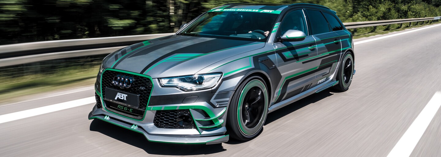 ABT přetvořilo RS6 na hybridní, 1018koňovou bestii. V8 zkombinovali s elektromotorem