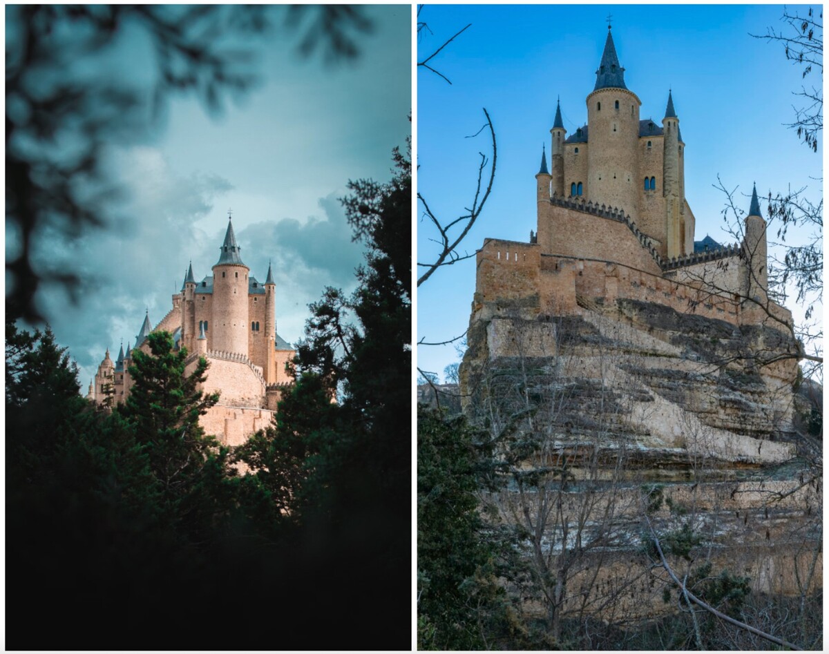 Inšpiráciou pre Snehulienkin hrad bol Alcázar v Segovii.