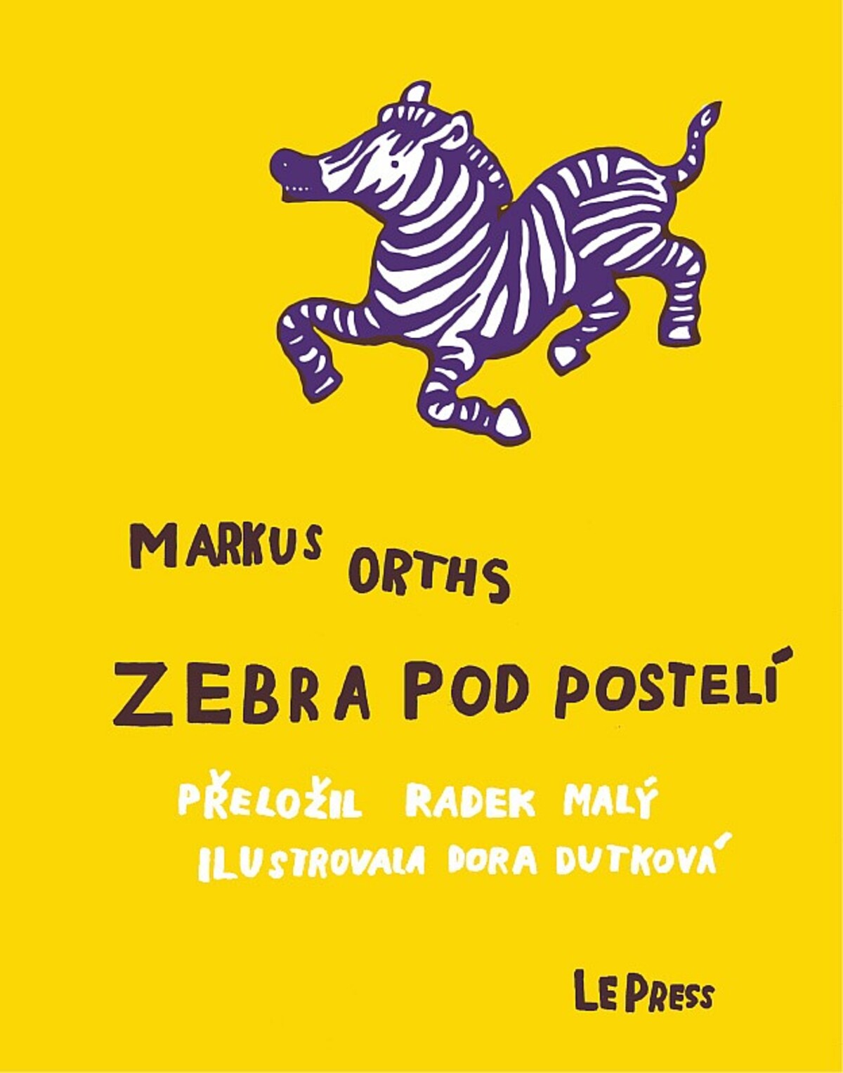 zebra pod postelí