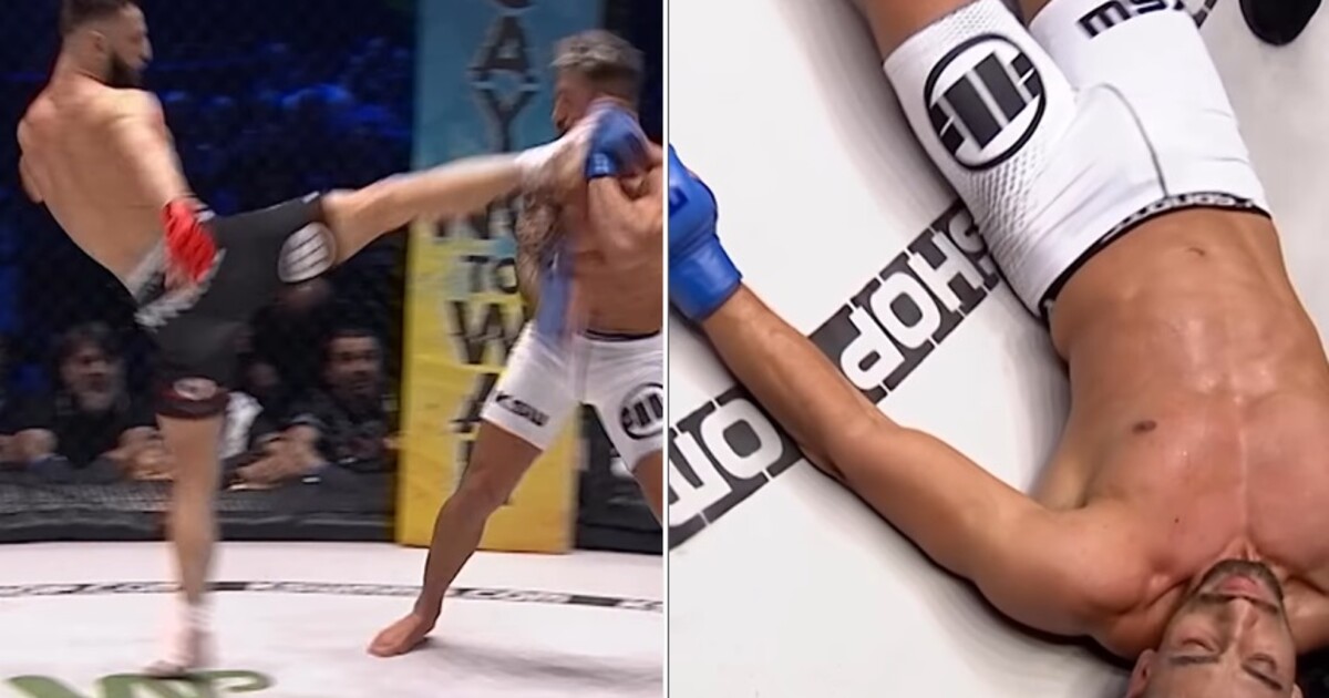 VIDEO: Nejtvrdší KO večera! Kop do hlavy na českém turnaji KSW rozhodl o velkolepé výhře