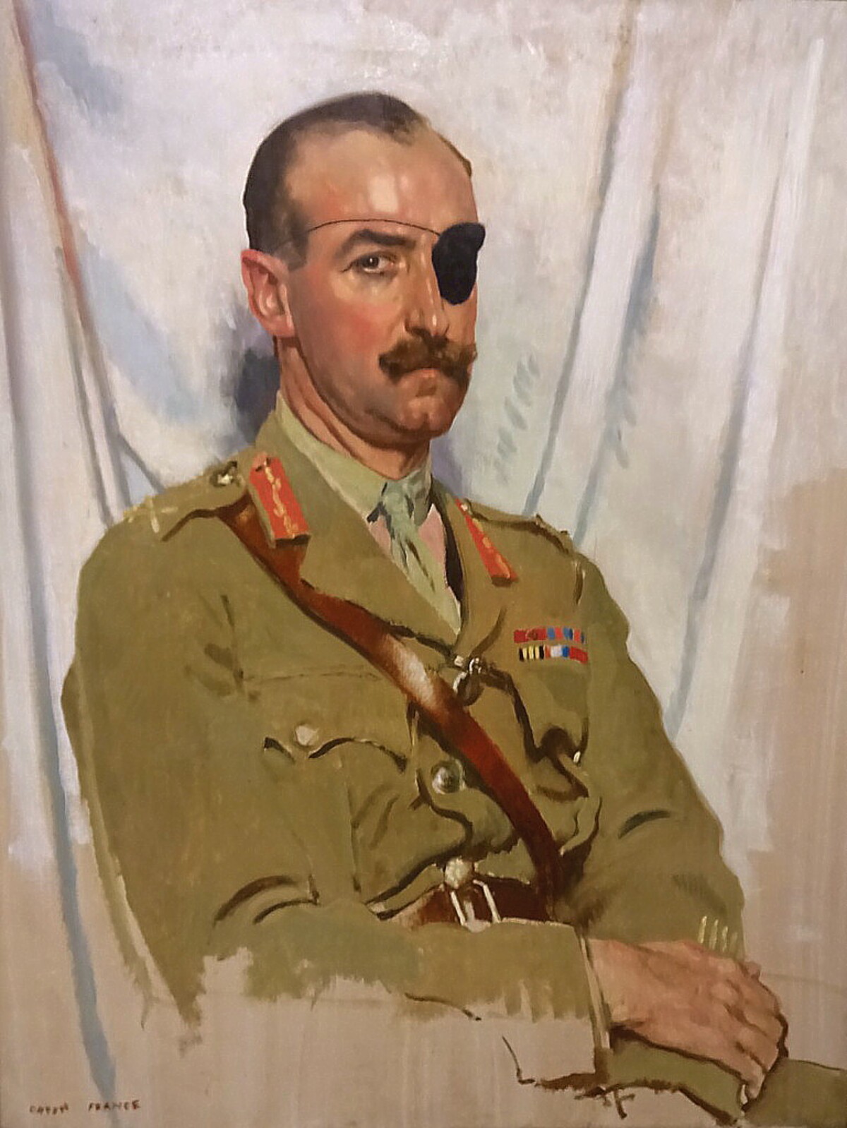 Adrian Carton de Wiart na maľbe z roku 1919.