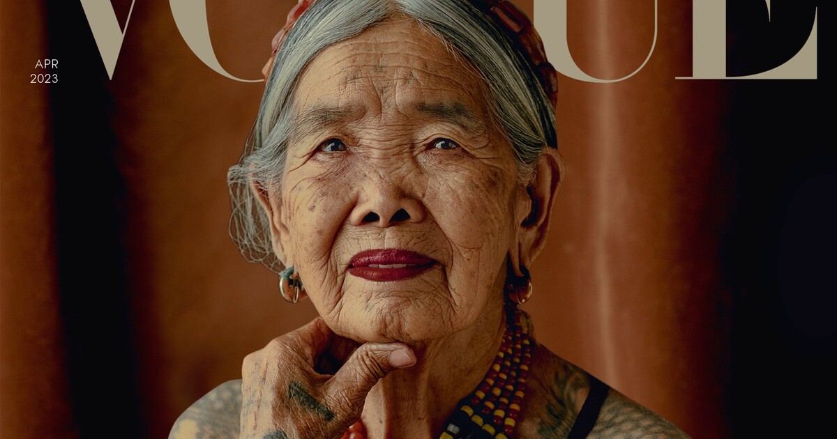 Filipínská tatérka se stala nejstarší osobou na coveru časopisu Vogue. Je jí 106 let