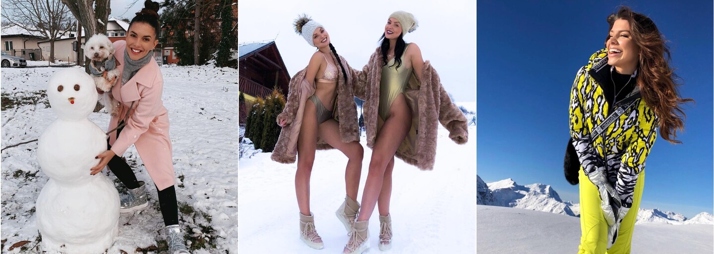 Ako sa známe Slovenky obliekajú počas zasnežených dní? Inšpiruj sa outfitmi Soni Skoncovej či Dary Rolins