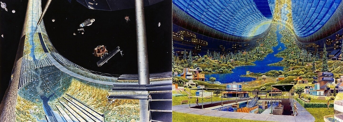 Jak si NASA představovala současnost? V roce 1975 si mysleli, že vesmírné kolonie budou každodenní realitou
