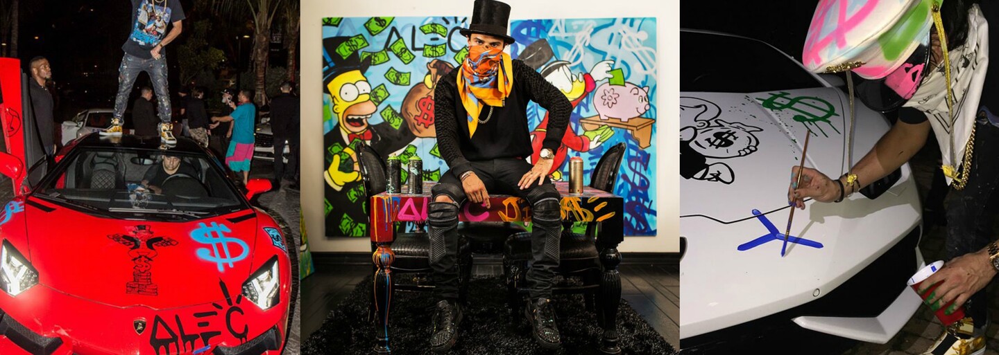 Alec Monopoly: Pouliční umělec, který se od ilegálních maleb propracoval k soukromým letům a luxusním autům