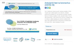 Alza je připravená prodávat testy na koronavirus, balení vyjde zhruba na 2000 korun
