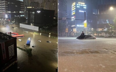 Apokalypsa v Južnej Kórei: zaplavené autá, budovy a mŕtve telá. Podobné šialenstvo sa v krajine neudialo už 80 rokov