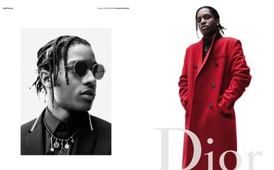 A$AP Rocky stoupá v žebříčku high fashion. Nejnověji se stal tváří kampaně značky Dior A$AP Rocky stoupá v žebříčku high fashion. Nejnověji se stal tváří kampaně značky Dior