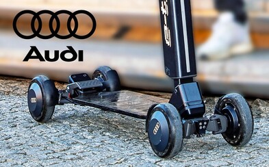 Audi zkombinovalo elektrickou koloběžku a skateboard, bude stát kolem 50 tisíc korun Audi zkombinovalo elektrickou koloběžku a skateboard, bude stát kolem 50 tisíc korun