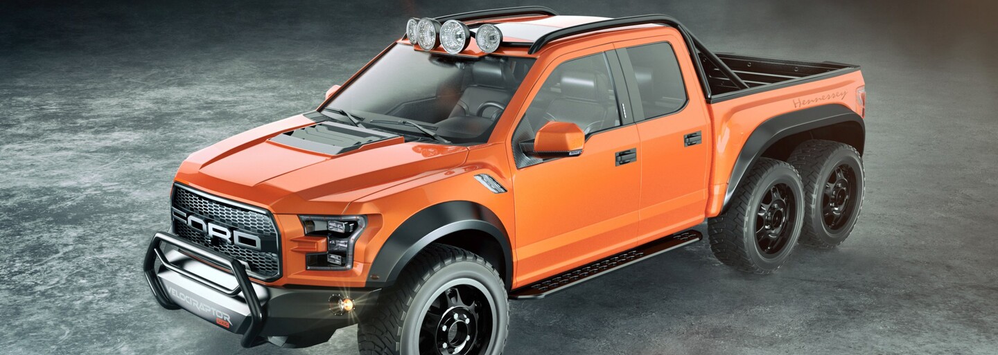 6 kol a přes 600 koní, to je nejnovější extrémní monstrum VelociRaptor od Hennessey!