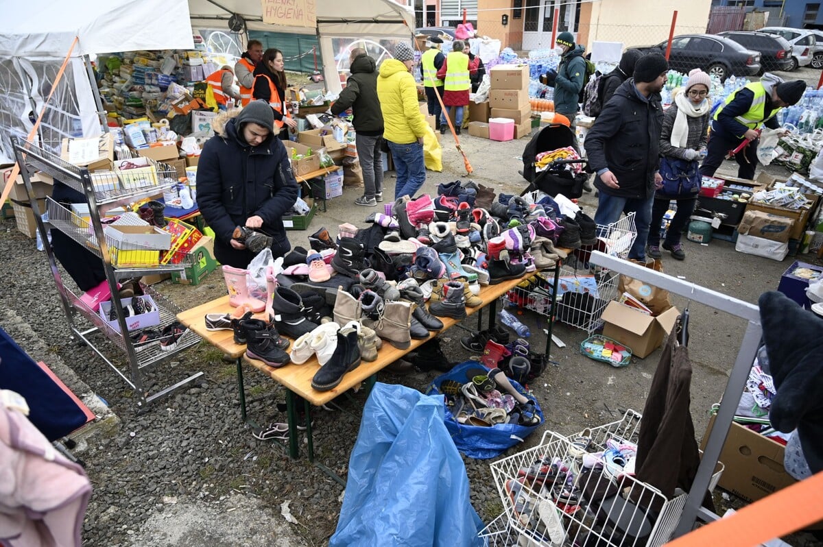 Situácia na hraničnom priechode vo Vyšnom Nemeckom.