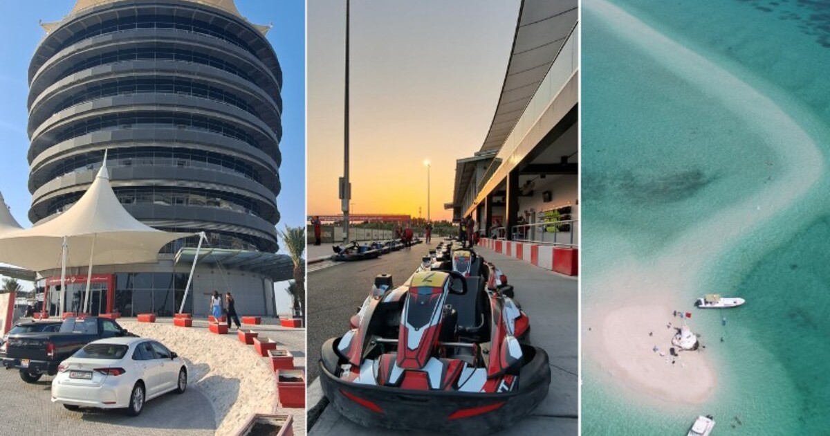 Byl jsem na okruhu F1 v Bahrajnu, kartingu i na kouzelném mizejícím ostrově Jarada, kde mi dělali společnost kormoráni