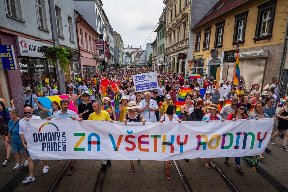 Pride na Obchodnej ulici v Bratislave.