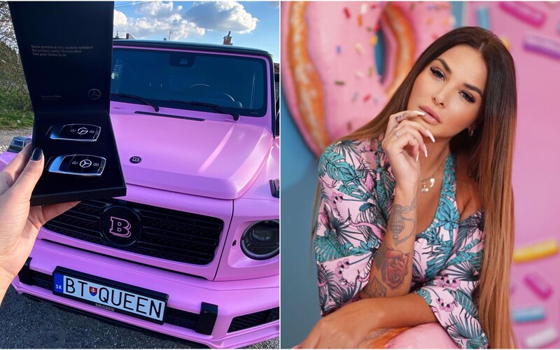 Nový Mercedes Zuzany Plačkovej za približne 200-tisíc eur je už hotový. Nechala si ho nafarbiť naružovo.
