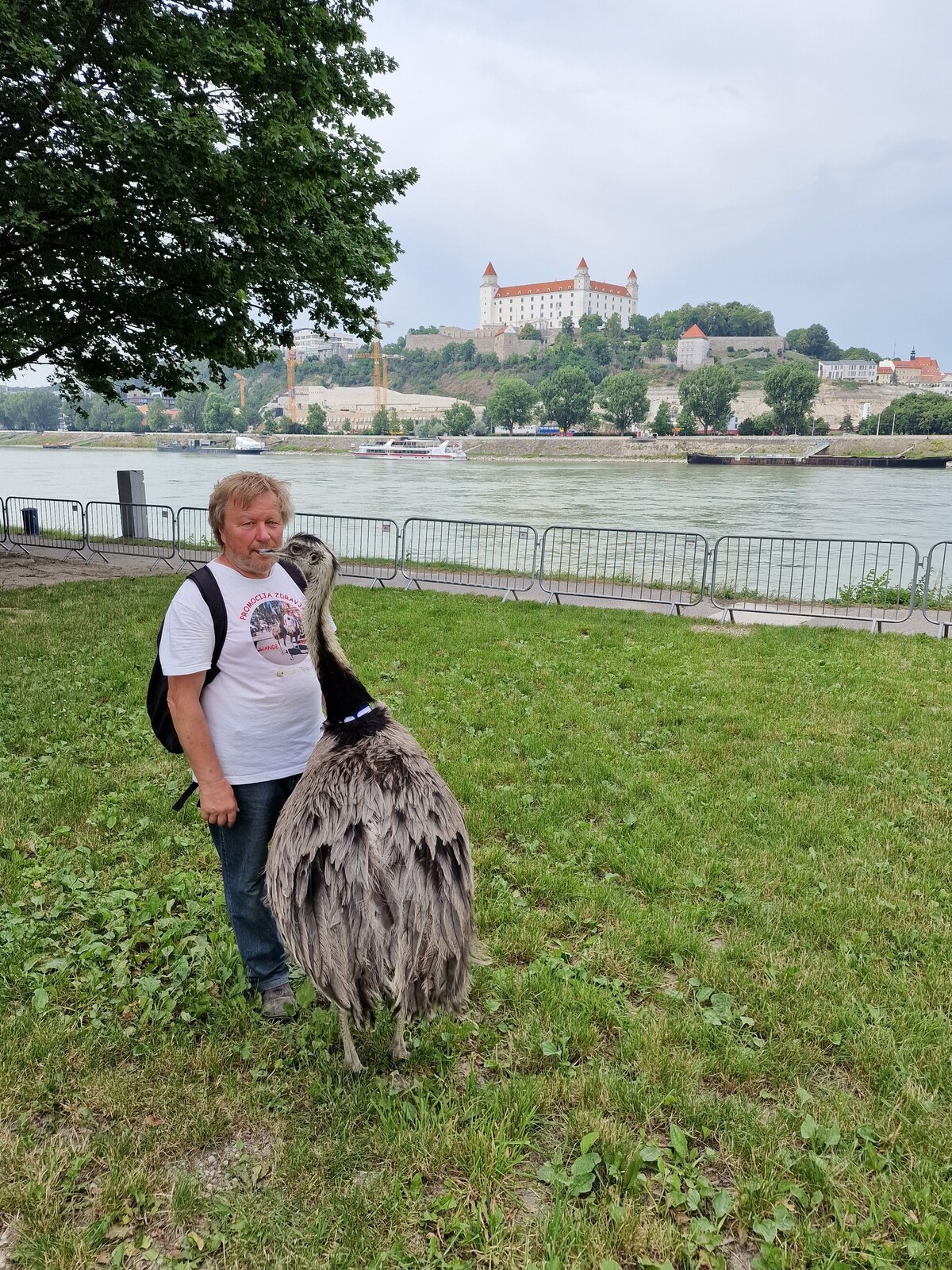 Janez Cetinvták nandu v Bratislave