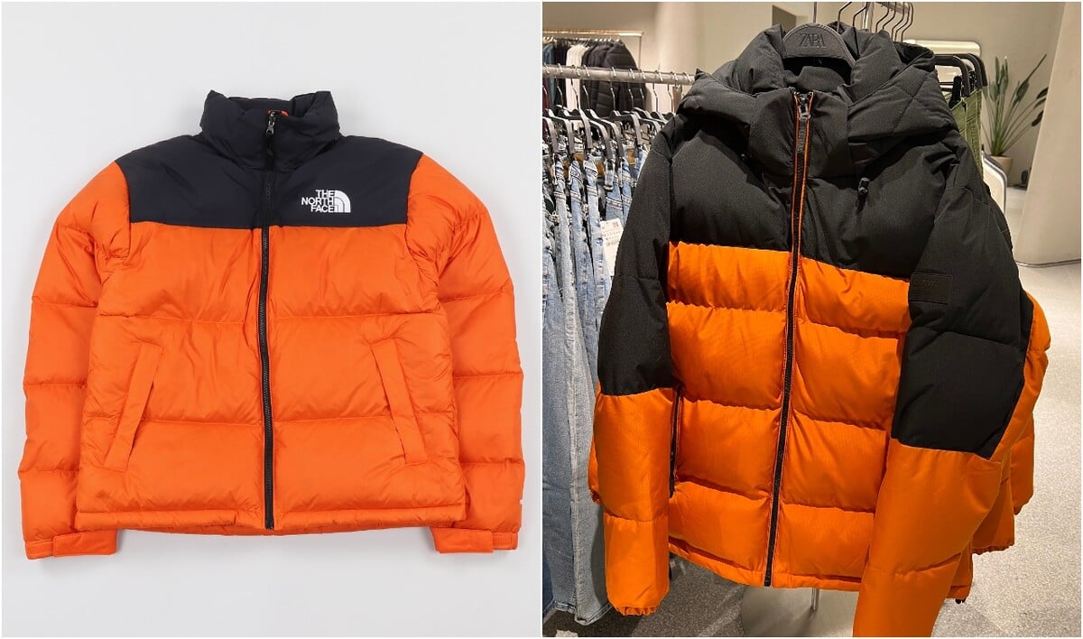 Naľavo originál od The North Face, napravo Zara.